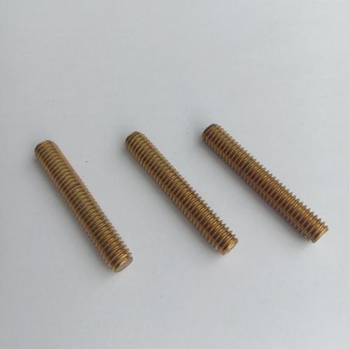 厂家直美制黄铜螺杆 铜丝杆 纯铜全牙牙棒 全螺纹铜棒 黄铜牙条